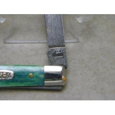Case XX SS USA 6185 Damascus Steel Peacock Appaloosa Doctor's  Knife in Box