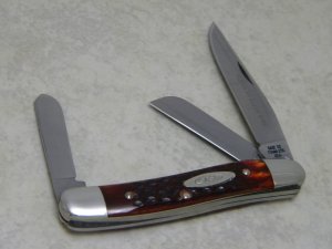 Case XX Stainless USA 7 Dot (1973) Pretty Bone 6318 HP SS Tested XX Razor Edge Stockman Knife
