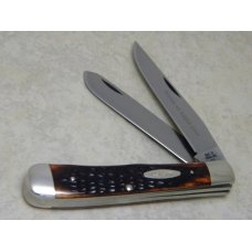 Case XX Stainless USA 4 Dot (1976) Pretty Bone 6254 Tested XX Razor Edge Trapper Knife in Box