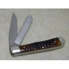 Case XX Stainless USA 4 Dot (1976) Pretty Bone 6254 Tested XX Razor Edge Trapper Knife in Box