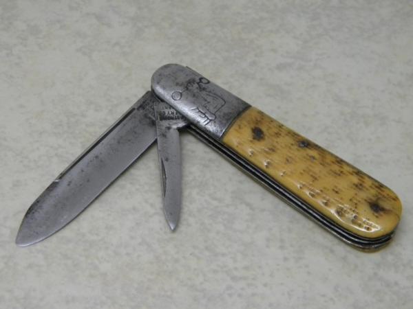 Armstrong Cutlery Co. Germany Pick Bone 2 Blade Barlow Knife c.1901-1909 Armstrong Cutlery Co. Germany Pick Bone 2 Blade Barlow Knife c.1901-1909