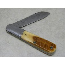 Cattaraugus Cutlery Co. Model 1139 Genuine Saw Cut Bone 1 Blade Barlow Knife