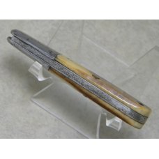 Cattaraugus Cutlery Co. Model 1139 Genuine Saw Cut Bone 1 Blade Barlow Knife