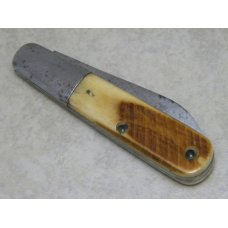 Cattaraugus Cutlery Co. Model 1139 Genuine Saw Cut Bone 1 Blade Barlow Knife