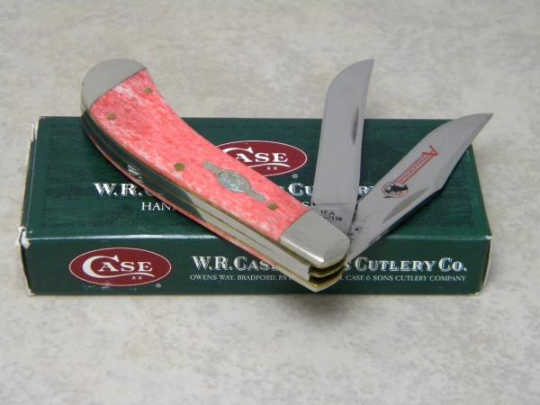 Case XX USA 2007 Red Appaloosa Bone TB62110 SS Tony Bose Saddlehorn Knife in Box Case XX USA 2007 Red Appaloosa Bone TB62110 SS Tony Bose Saddlehorn Knife in Box