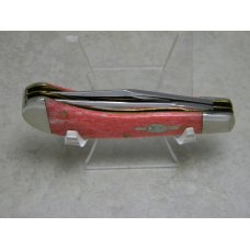 Case XX USA 2007 Red Appaloosa Bone TB62110 SS Tony Bose Saddlehorn Knife in Box Case XX USA 2007 Red Appaloosa Bone TB62110 SS Tony Bose Saddlehorn Knife in Box