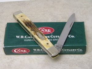 Case XX USA 2001 Vintage Bone V6185 SS Doctor's Jack Knife in Box