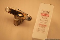 Schatt & Morgan Cutlery #63 Rail Splitter, Torched Stag Short Run1 of 30. #1353 Schatt & Morgan Cutlery #63 Rail Splitter, Torched Stag Short Run1 of 30. #1353