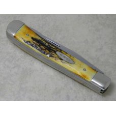 Vintage Case XX USA 10 Dot (1970) Genuine Stag 5254 Trapper Knife