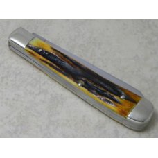 Vintage Case XX USA 10 Dot (1970) Genuine Stag 5254 Trapper Knife
