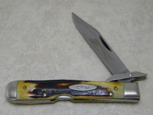 Vintage Case XX Stainless USA 9 Dot (1971) Genuine Stag 5111 1/2 L Cheetah Knife
