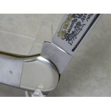 Fight'n Rooster Germany Pearl The Captains Rooster Large Lockback Canoe Knife Fight'n Rooster Germany Pearl The Captains Rooster Large Lockback Canoe Knife