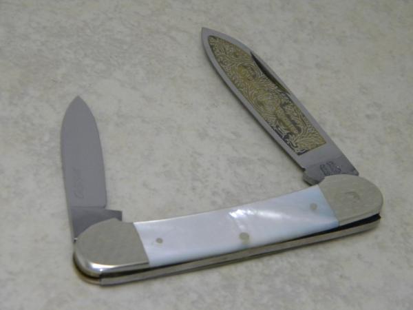 Fight'n Rooster Frank Buster Celebrated Cutlery Germany Pearl The Captains Rooster Canoe Knife
