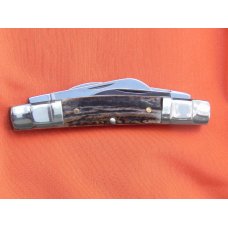 Vintage J A Henckels 4 Blade Congress Pocket Knife with Premium STAG handles & Step Down Bolsters Vintage J A Henckels 4 Blade Congress Pocket Knife with Premium STAG handles & Step Down Bolsters
