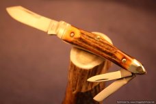 Tuna Valley Cutlery Genuine India Burnt Stag Humpback Whittler. 1 of 50. #592 Tuna Valley Cutlery Genuine India Burnt Stag Humpback Whittler. 1 of 50. #592