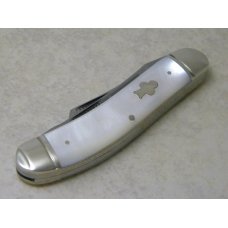 Bulldog Brand Solingen Germany Pit Bulls Pearl "Cuttin Horse" 3 Blade Sowbelly Stockman Knife Bulldog Brand Solingen Germany Pit Bulls Pearl "Cuttin Horse" 3 Blade Sowbelly Stockman Knife