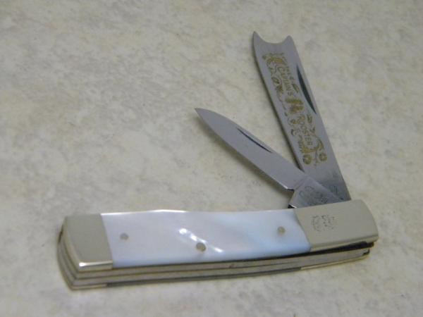 Fight'n Rooster Frank Buster Cutlery Co Germany Pearl The Captains Rooster Razor Gunstock Jack Knife