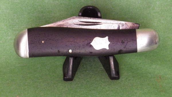 E.C. Simmons Keen Kutter Dog Leg Jack knife Ebony Handles Model 2726 3/4 E.C. Simmons Keen Kutter Dog Leg Jack knife Ebony Handles Model 2726 3/4