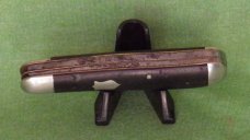 E.C. Simmons Keen Kutter Dog Leg Jack knife Ebony Handles Model 2726 3/4 E.C. Simmons Keen Kutter Dog Leg Jack knife Ebony Handles Model 2726 3/4