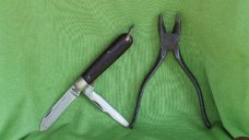 TE 33 Lineman's Kit Scabbard, Pliers and TL_29 Electricians knife TE 33 Lineman's Kit Scabbard, Pliers and TL_29 Electricians knife