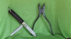 TE 33 Lineman's Kit Scabbard, Pliers and TL_29 Electricians knife TE 33 Lineman's Kit Scabbard, Pliers and TL_29 Electricians knife