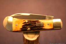 Schatt & Morgan Cutlery #08 Stag Shinner, Factory Sample 1 of 2 Issued. #1422 Schatt & Morgan Cutlery #08 Stag Shinner, Factory Sample 1 of 2 Issued. #1422