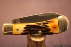 Schatt & Morgan Cutlery #08 Stag Shinner, Factory Sample 1 of 2 Issued. #1422 Schatt & Morgan Cutlery #08 Stag Shinner, Factory Sample 1 of 2 Issued. #1422