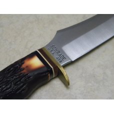 Schrade USA Bench Made Collection 498 Staglon 49ers Fixed Blade Sheath Knife in Box
