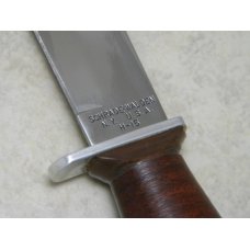 Schrade Walden NY USA H-15 Stacked Leather Hunting Fixed Blade Sheath Knife Schrade Walden NY USA H-15 Stacked Leather Hunting Fixed Blade Sheath Knife