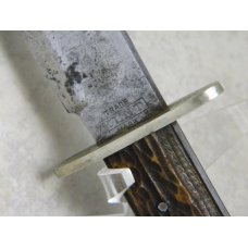 A.W. Wadsworth & Son Czechoslovakia Bone XLNT Trade Mark Fixed Blade Sheath Knife c.1905-1936 A.W. Wadsworth & Son Czechoslovakia Bone XLNT Trade Mark Fixed Blade Sheath Knife c.1905-1936