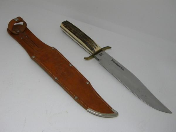 G.C. Co. Solingen Germany (Guttmann Cutlery Co.) Solingen Germany Stag Bowie Sheath Knife