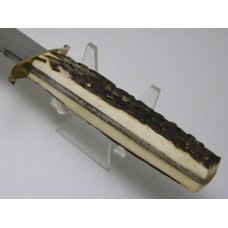 G.C. Co. Solingen Germany (Guttmann Cutlery Co.) Solingen Germany Stag Bowie Sheath Knife