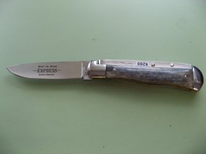 SCHATT & MORGAN #3 EXPRESS AUTO BLUE CAMEL BONE DROP POINT#1