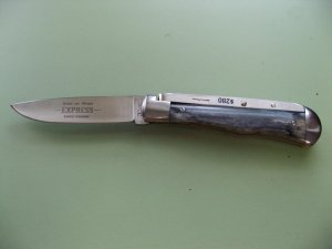SCHATT & MORGAN #3 EXPRESS AUTO BLUE CAMEL BONE DROP POINT#2