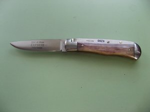 SCHATT & MORGAN #3 EXPRESS AUTO BROWN CAMEL BONE DROP POINT #1
