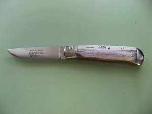 SCHATT & MORGAN #3 EXPRESS AUTO BROWN CAMEL BONE DROP POINT #2