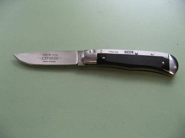 SCHATT & MORGAN #3 EXPRESS AUTO BUFFALO HORN DROP POINT #1 