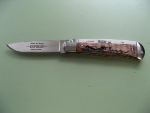 SCHATT & MORGAN #3 EXPRESS AUTO LIGHTNING WOOD DROP POINT #2