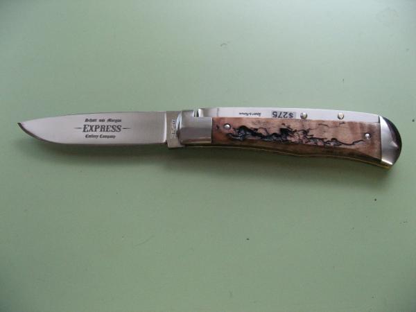 SCHATT & MORGAN #3 EXPRESS AUTO LIGHTNING WOOD DROP POINT #2 SCHATT & MORGAN #3 EXPRESS AUTO LIGHTNING WOOD DROP POINT #2