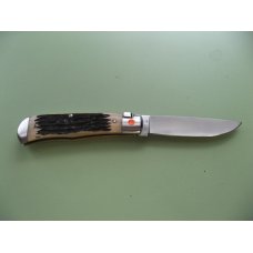 SCHATT & MORGAN #3 EXPRESS AUTO BLACK CARVED STAG BONE DROP POINT #1 SCHATT & MORGAN #3 EXPRESS AUTO BLACK CARVED STAG BONE DROP POINT #1