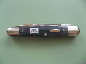 SCHATT & MORGAN BLUE MAMMOTH IVORY BALLOON WHITTLER KNIFE