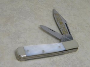 Fight'n Rooster Frank Buster Celebrated Cutlery Germany Pearl The Captains Rooster Jack Knife