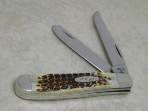 Case XX SS USA 5 Dot (1985) Genuine 2nd Cut Stag 5207 SP SS Mini Trapper Knife