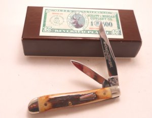 Schatt & Morgan Stag Reversed Peanut Knife 