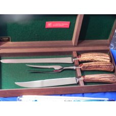 J A Henckels Carving Set Large Carving Knife Beef slicing knife & Serving Fork - Great Stag Handles J A Henckels Carving Set Large Carving Knife Beef slicing knife & Serving Fork - Great Stag Handles