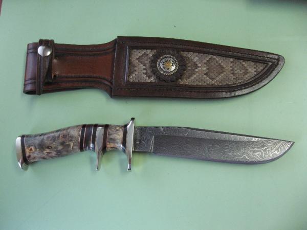 RANDY LEE DAMASCUS SUB-HILT FIGHTER RANDY LEE DAMASCUS SUB-HILT FIGHTER