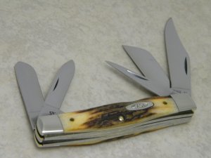 Case XX SS USA 5 Dot (1985) Genuine Stag 5592 5 Blade Stockman Knife
