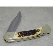 Schrade + USA LB8 Uncle Henry Staglon Papa Bear Lockback Knife & Pouch in Box Schrade + USA LB8 Uncle Henry Staglon Papa Bear Lockback Knife & Pouch in Box