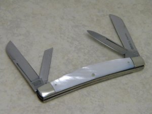 Kissing Crane Robt Klaas Germany Pearl Hand Forged Congress Knife Pre 1970's