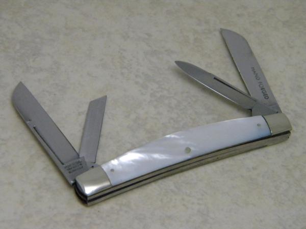 Kissing Crane Robt Klaas Germany Pearl Hand Forged Congress Knife Pre 1970's Kissing Crane Robt Klaas Germany Pearl Hand Forged Congress Knife Pre 1970's